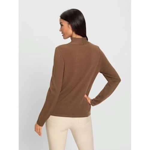 Pull  Col Montant Encolure Raffine - Ashley Brooke - Marron