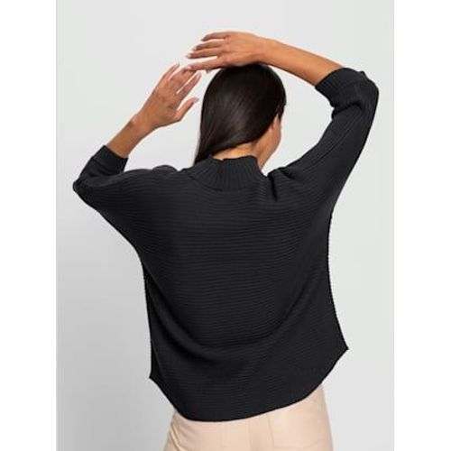 Pull  Col Montant Tricot Ctel Moderne - Rick Cardona - Noir