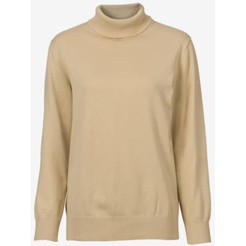 Pull  Col Roul Pur Coton - Collection L - Beige