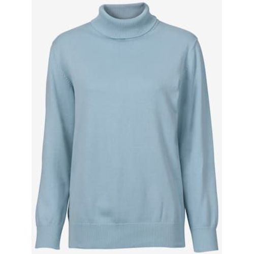 Pull  Col Roul Pur Coton - Collection L - Bleu