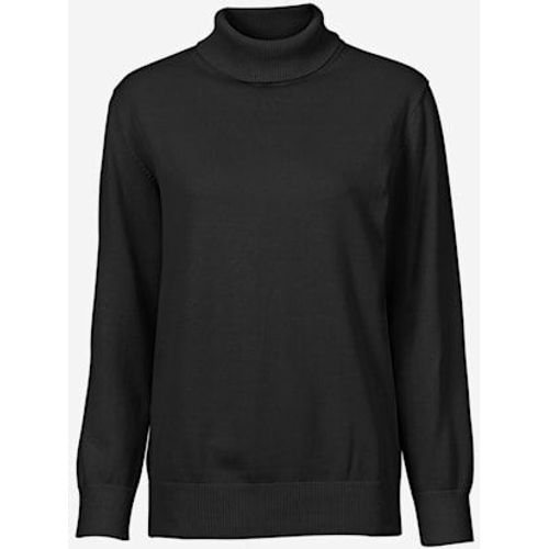 Pull  Col Roul Pur Coton - Collection L - Noir