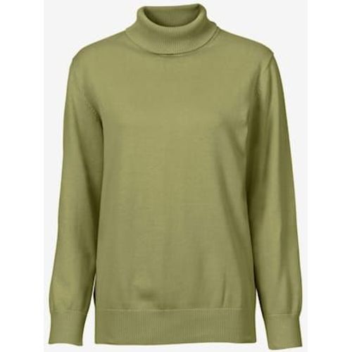 Pull  Col Roul Pur Coton - Collection L - Vert