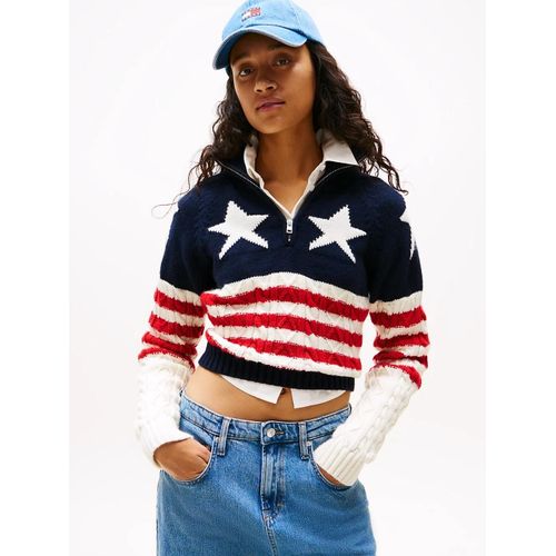 Pull  toiles Avec Laine Tjw 1/4 Zip Rwb Star Sweater Ext/Multi - S