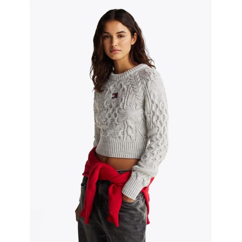 Pull  toiles En Maille Torsade Tjw Badge Star Cable Sweater/Light Grey - S