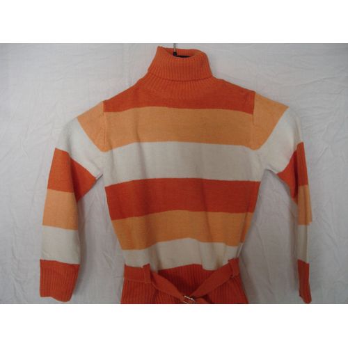 Pull  Rayures Oranges&blanches Cool By C&a 5/6 Ans