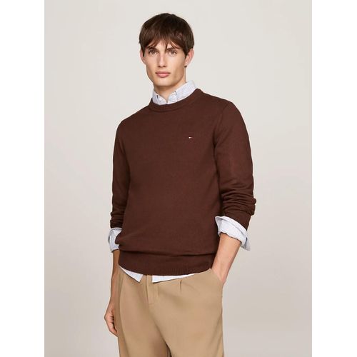 Pull Avec Cachemire  Col Ras-Du-Cou Pima Org Ctn Cashmere Crew Neck/Legacy Brown - Xxl