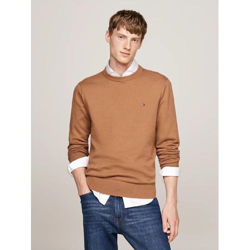 Pull Avec Cachemire  Col Ras-Du-Cou Pima Org Ctn Cashmere Crew Neck/Safari Canvas - Xxxl