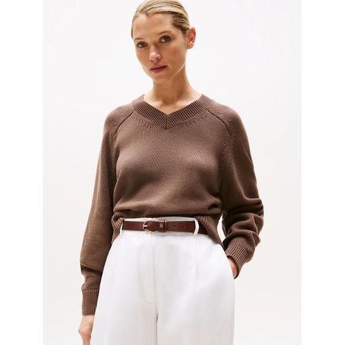 Pull Boxy En Jersey  Col En V Co Jersey Mid Gg V-Nk Ls Swt/Hot Coco - Xxs