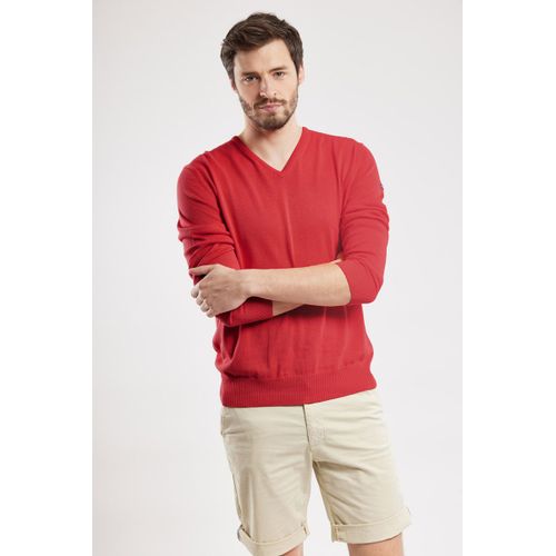 Pull Col V - Coton