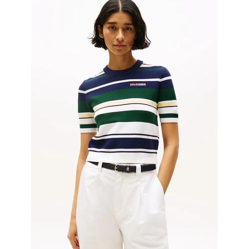 Pull Court  Manches Courtes Hilfiger Sailing Wsw Sailing Top Multi Stp/Yale Navy / Multi - M