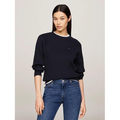 Pull Dcontract En Mini Maille Torsade Co Cable C-Nk Ls Sweater/Navy Blue - Xxl