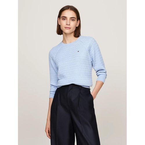 Pull Dcontract En Mini Maille Torsade Co Cable C-Nk Ls Sweater/Vessel Blue Heather - Xxl