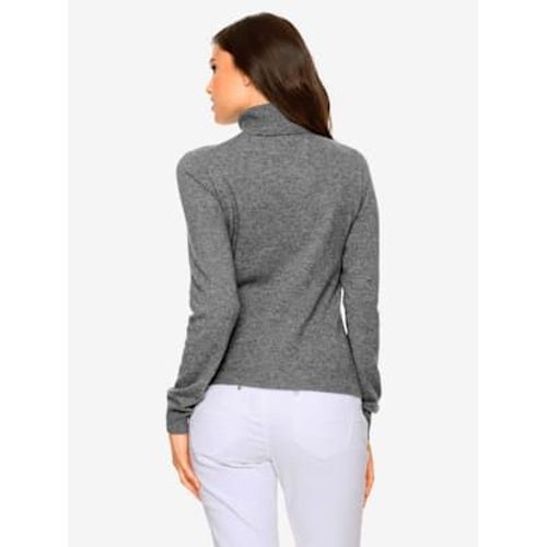 Pull En Cachemire Superbe Basique En Pur Cachemire - Linea Tesini - Gris-Chin