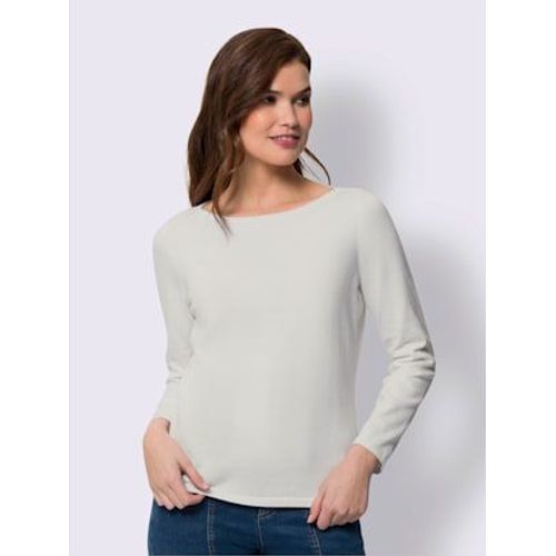 Pull En Coton Bords Rouls Aux Finitions - Best Connection - Blanc