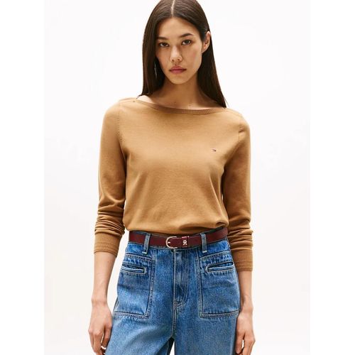 Pull En Jersey  Col Bateau Co Jersey Stitch Boat-Nk Ls Swt/Hickory - Xs
