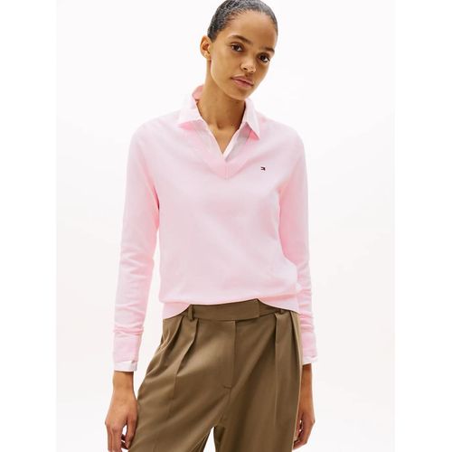 Pull En Maille Fine  Col En V Co Jersey Stitch Ls V-Nk Sweater/Light Pink - Xxl
