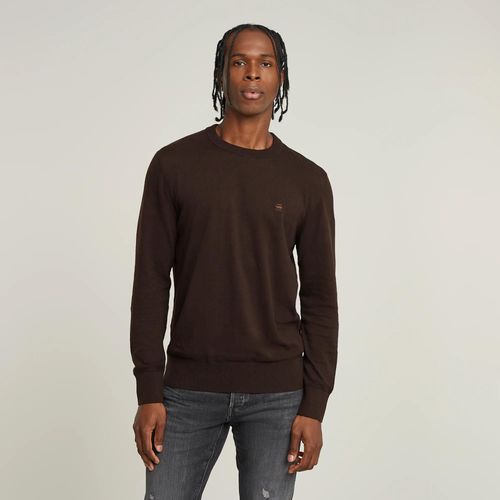 Pull En Maille Premium Core - Brun - Hommes