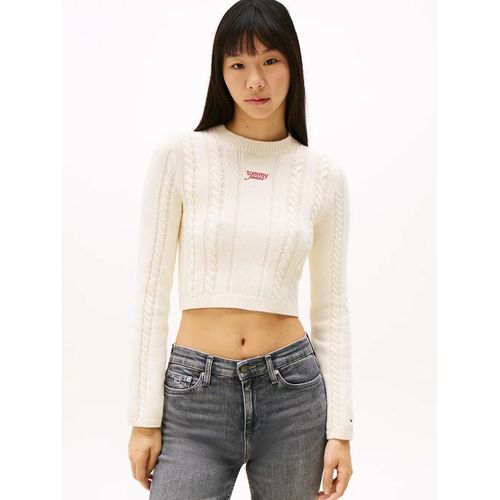 Pull En Maille Torsade  Col Chemine Tjw Cable Script Sweater Ext/Off White - M