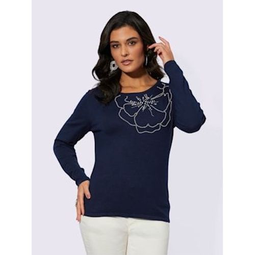 Pull En Tricot Fin Avec Viscose (Ecovero) - Creation L - Marine