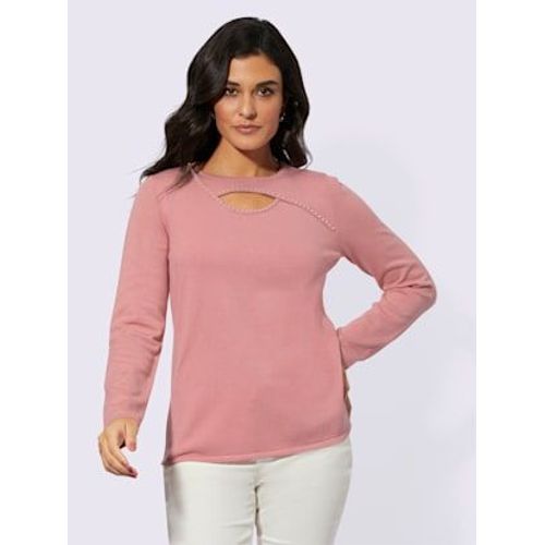 Pull En Tricot Fin Avec Viscose (Ecovero) - Creation L - Quartz Rose