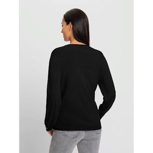 Pull En Tricot Fin Ravissante Encolure - Rick Cardona - Noir
