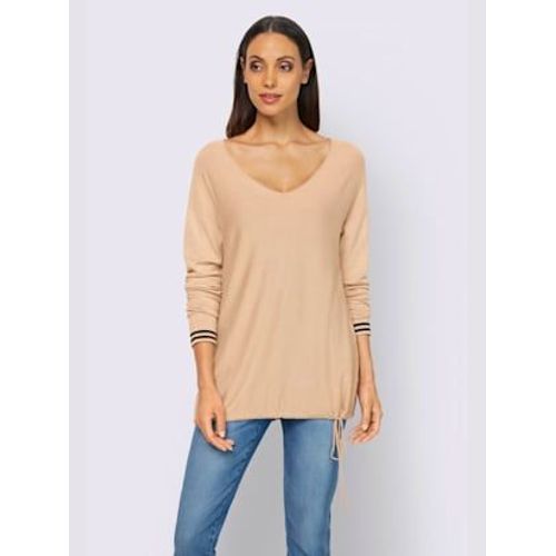 Pull En Tricot Fin Viscose - Rick Cardona - Beige