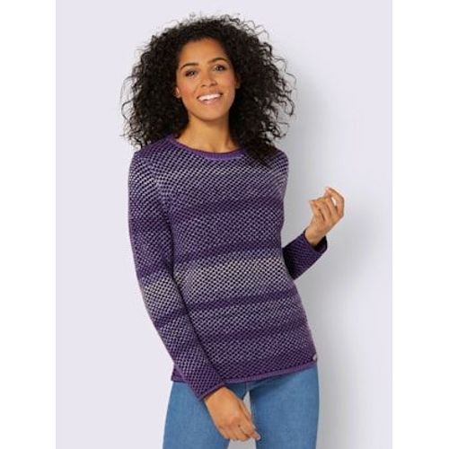 Pull Encolure Ronde  Encolure Ronde - Collection L - Violet-Marine  Motifs