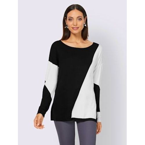 Pull Encolure Ronde Motif Graphique - Rick Cardona - Noir-cru  Motifs