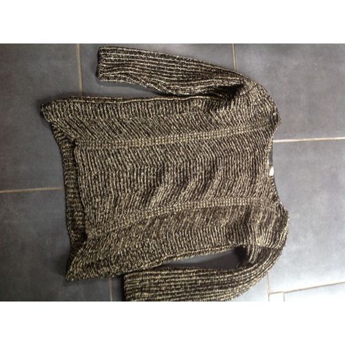 Pull Large Noir Et Dor S Stradivarius