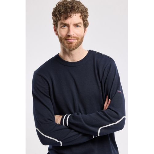 Pull Marin Avec Coudires - Coton