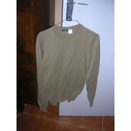 Pull Mixte La Redoute Cration Coton Xs Vert Kaki