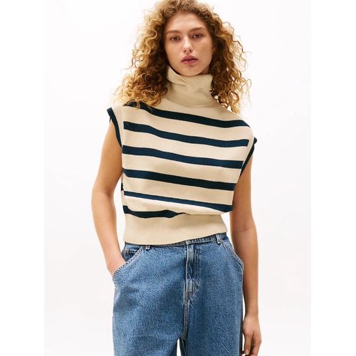 Pull Sans Manches Col Roul The Sofia Capsule Th X Srg Breton Sweatshirt Ns/Dark Night Navy Stripe - Xxxl