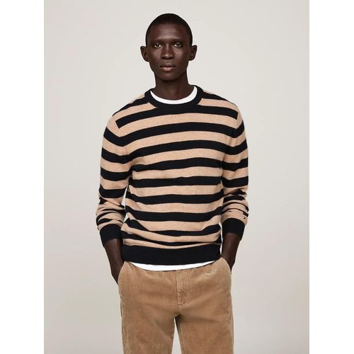 Pull Smart Casual En Cachemire Dc Recycled Cashmere Cneck/Black/Camel - L
