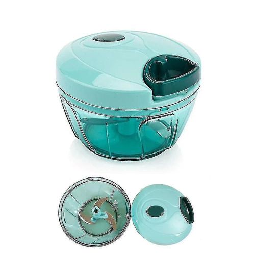 Pull String Manuel Robot culinaire Hand Held Vegetable Chopper / Mincer / Blender Choppers Green