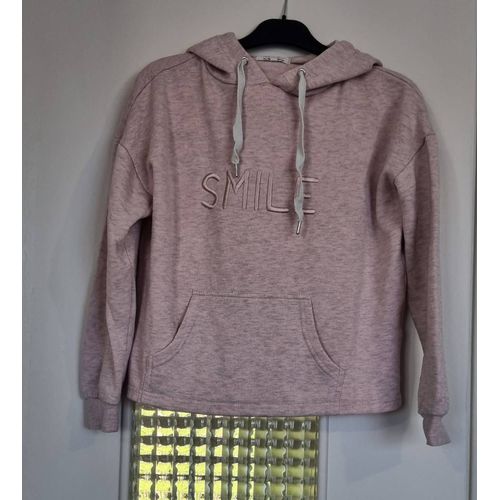 Pull Sweat Avec Capuche Rose Cache Cache Taille 36