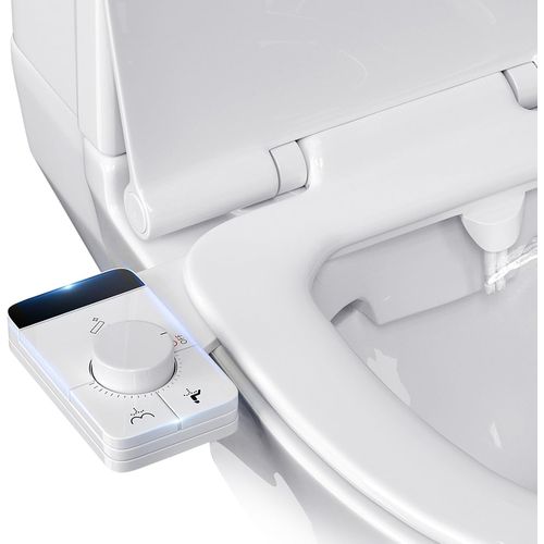 Pulvrisateur Bidet Non lectrique, Bouton Poussoir Rglable Toilette Japonaise Avec Double Buses Rtractables Autonettoyantes Pour Eau Froid De Toilette Bidet Abattant Wc Alle De Bain
