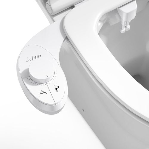 Pulvrisateur Bidet Non lectrique,Bouton Poussoir Rglable Toilette Japonaise Pour Eau Froid De Toilette Bidet Abattant Wc Alle De Bain Avec Double Buses Rtractables Autonettoyantes