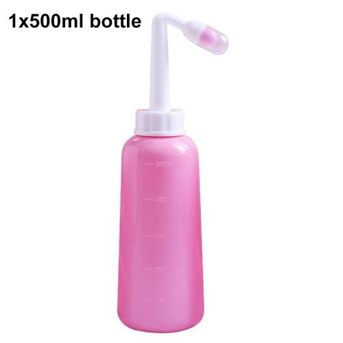 Pulvrisateur De Bidet  Main Portable,2 Voies,500ml,Bouteille,Buse,Toilette,Nettoyant Personnel,Sige,Hygine,Lavage - Type 500ml Pink Elbow #A