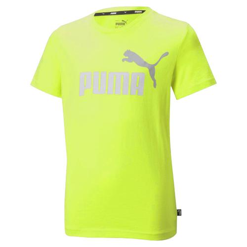 Puma T-Shirt Pour Garons - Ess+ 2 Col Logo Tee, Col Rond, Manches Courtes, Uni Vert (Deep Forest) 116