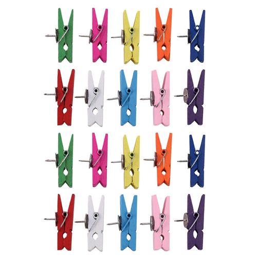 Punaises Avec Pinces En Bois, Punaises, Punaises, Punaises, Punaises, Trombones Avec pingles Pour Les Planches De Lige, Notes