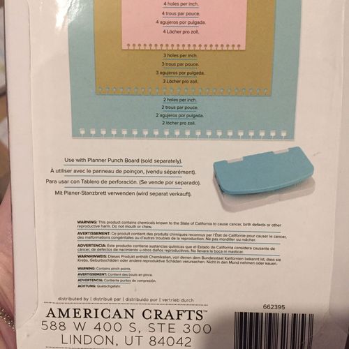 Punch Board (Spiral Punch Inserts) We R Memory Keepers/SPIRAL PUNCH