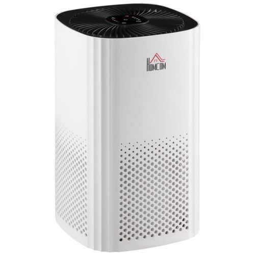 Purificateur D'air 25 W 4 Vitesses Mode Silencieux - Filtre Hepa, Charbon Actif - Jusqu' 24 M - Dbit D'air Pur 225 M/H - Timer - Abs Blanc Noir