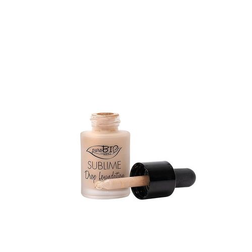 Purobio - Drop Foundation Fond De Teint Ultra Fluide -Filtre Antipollution - Spf 10 Teinte Froide Ou Neutre 01 - 15ml 19 G
