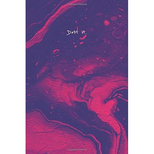 Purple Acrylic Pouring Art | Dot Grid Paperback Notebook For Journaling (Dott It.) (Dott It. Acrylics)   de it., Dott  Format Broch 