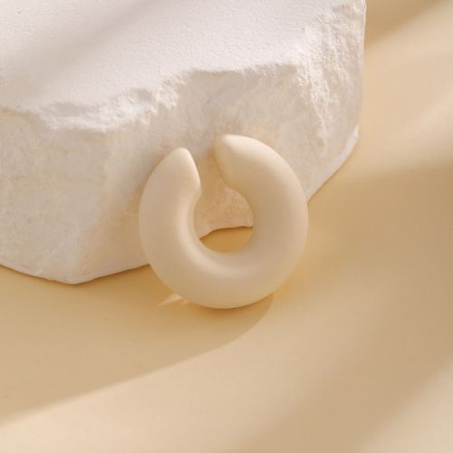 Purui-Rinitialisation D'oreille Lisse Gomtrique Pour Femmes Et Filles,Boucles D'oreilles Simples En Forme De O,Faux Piercing Au Cartilage,Bijoux De Fte,Chim9 Couleurs,Ccb