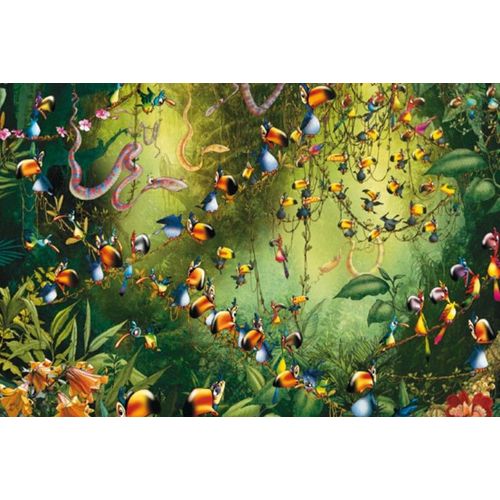 Puzzle 1000 Pices Franois Ruyer - Toucans Dans La Jungle