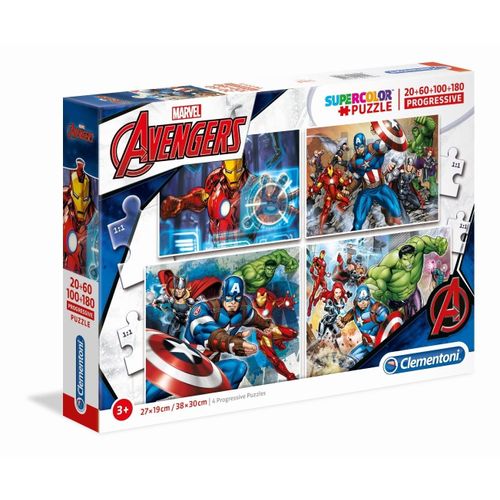 Puzzle Enfant 20+60+100+180 Pices - The Avengers