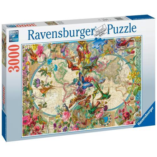 Puzzle Puzzle 3000 P - Carte De La Flore Et De La Faune