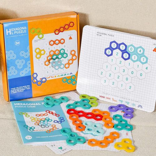 Puzzle 3D en bois color pour enfant en bas ge, nouveau jeu de Puzzle de maths Tangram, jouets ducatifs d'imagination pour les tout-petits