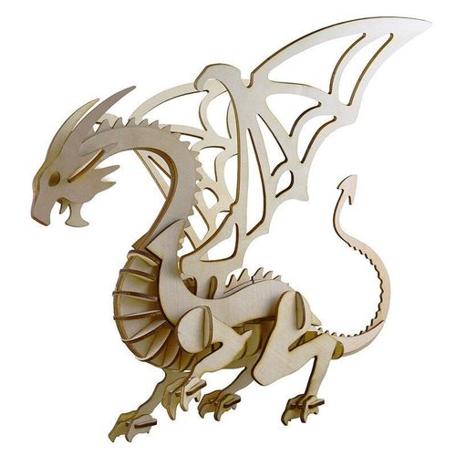 Puzzle 3d En Bois Pour Enfants, 1 Pice, Simulation, Aile Assemble, Modle De Dinosaure, Jeux De Cerveau, Jouet De Divertissement